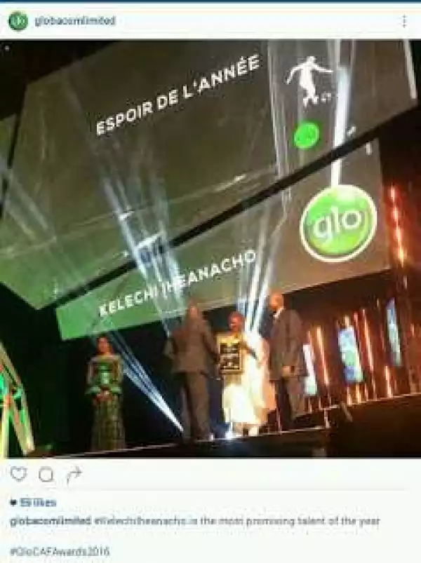 GloCAF Awards: Ihenacho, Alex Iwobi & Super Falcon Win Big (Pics)